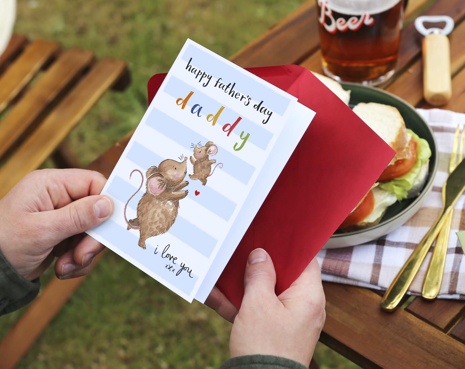 Mouse Father's Day Card For Daddy