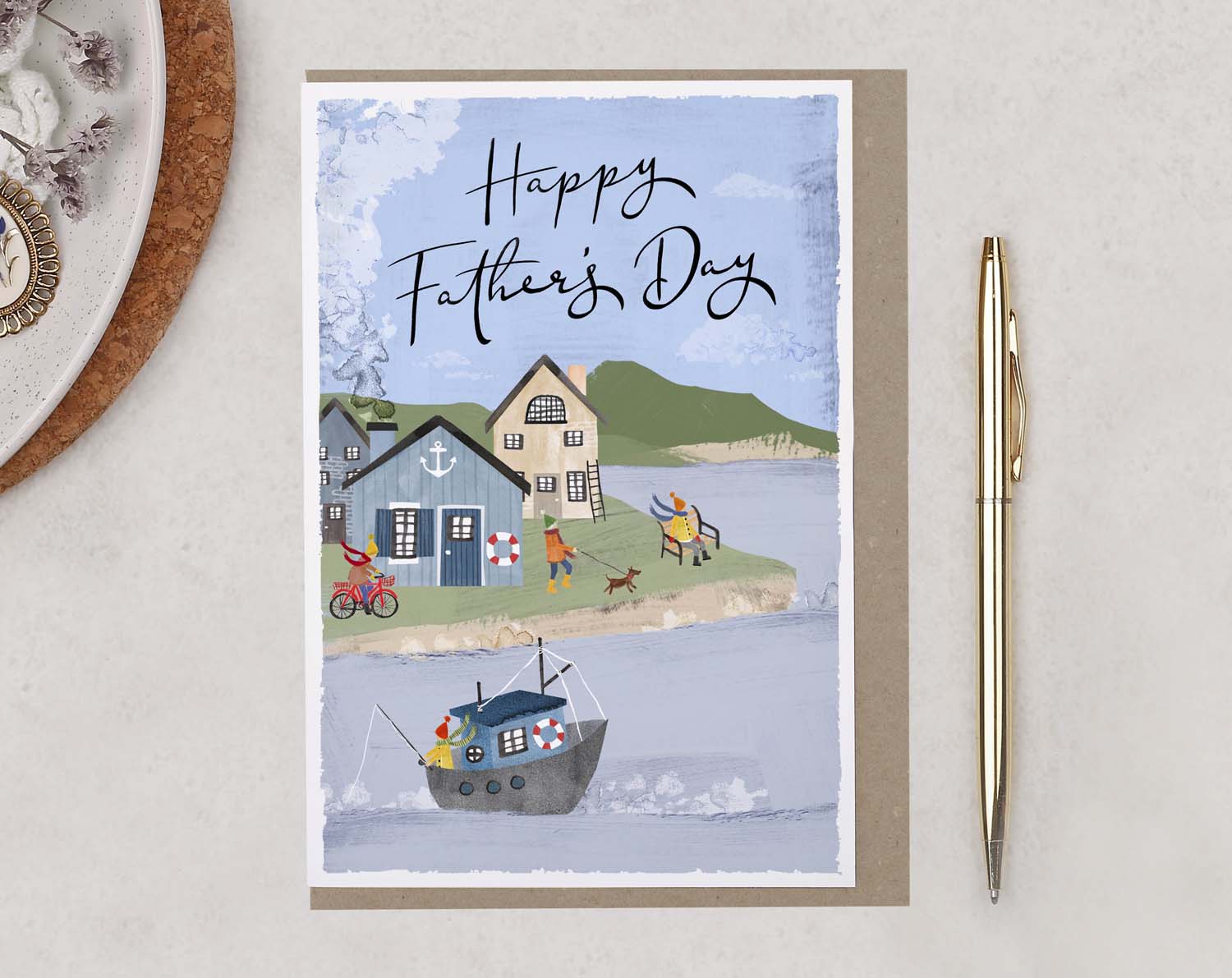 Seaside Father's Day Card