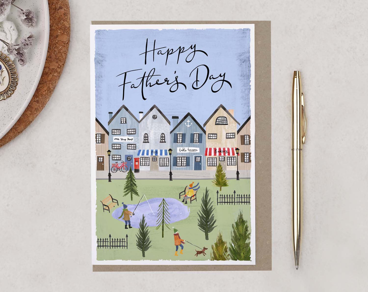 Village Green Father's Day Card