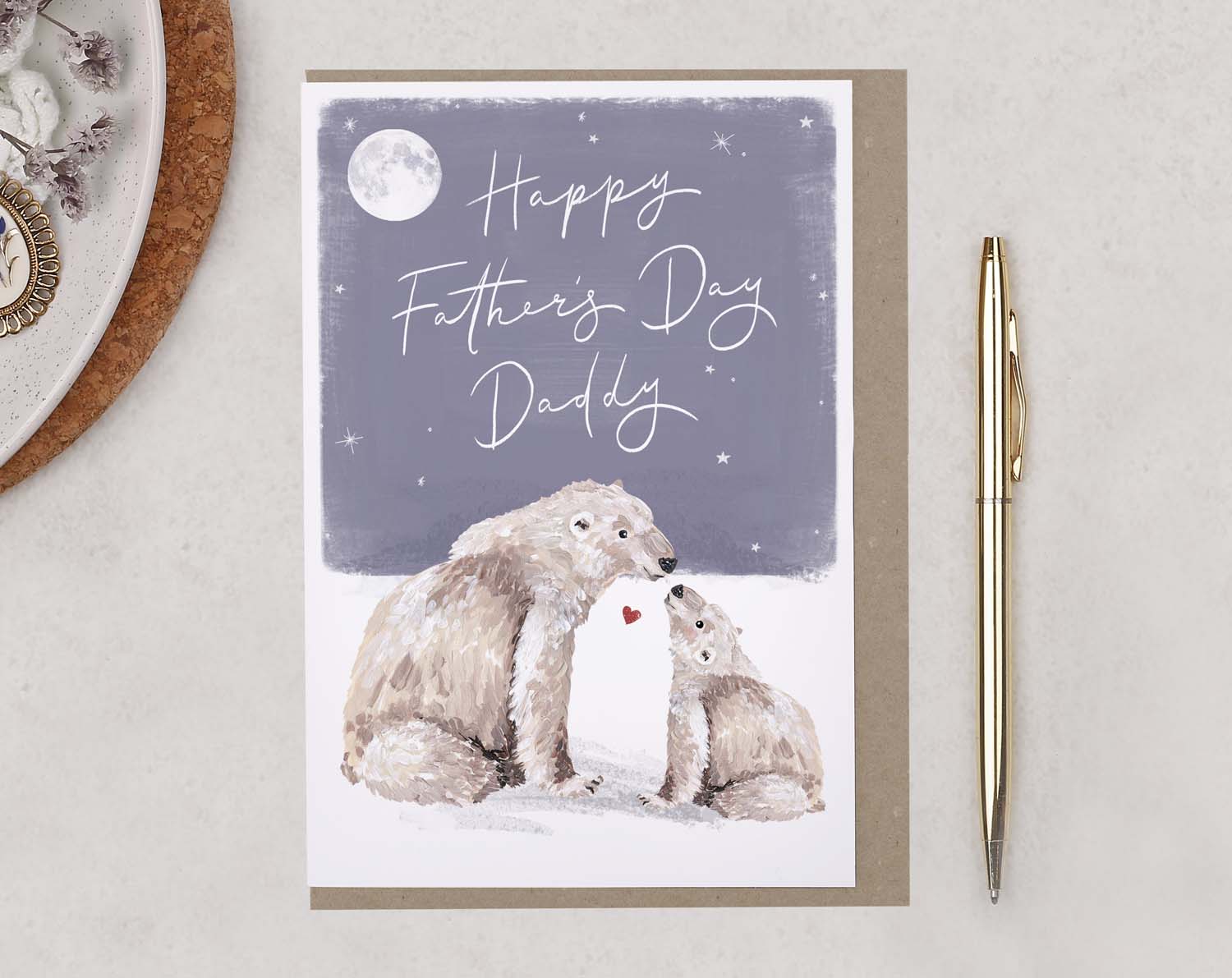 Polar Bear Father's Day Card For Daddy