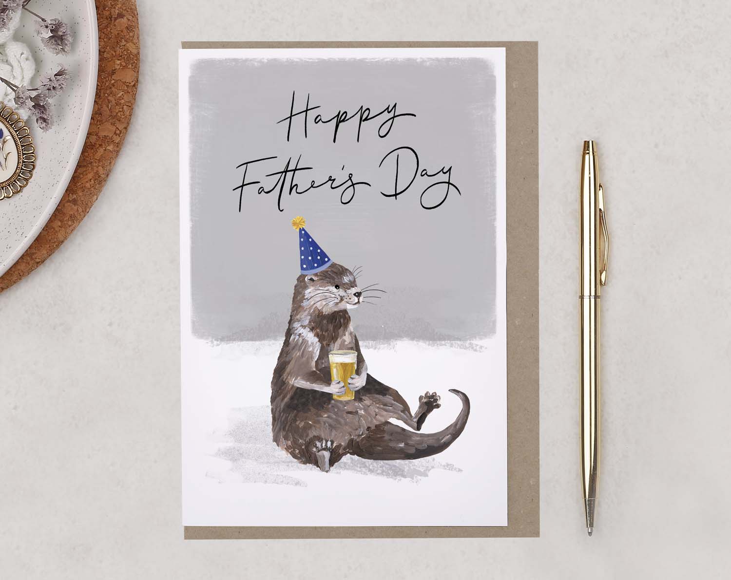 Otter Father's Day Card