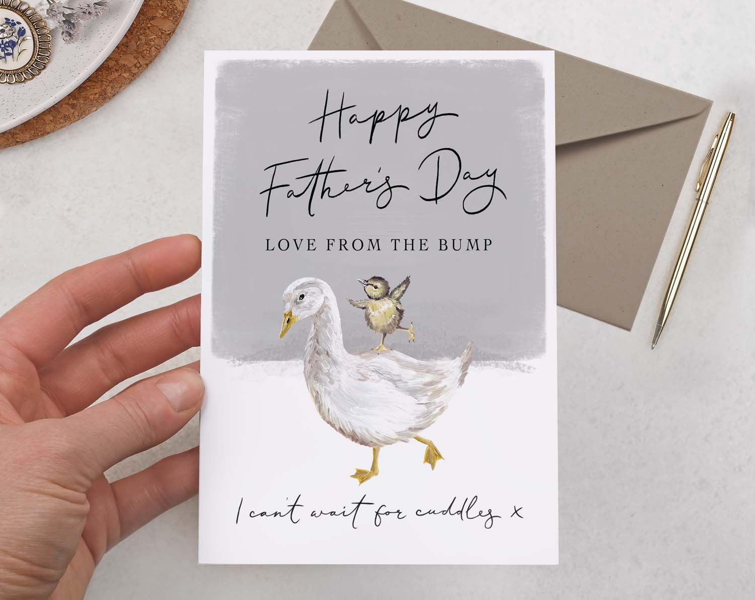 Goose Father's Day Card From The Bump