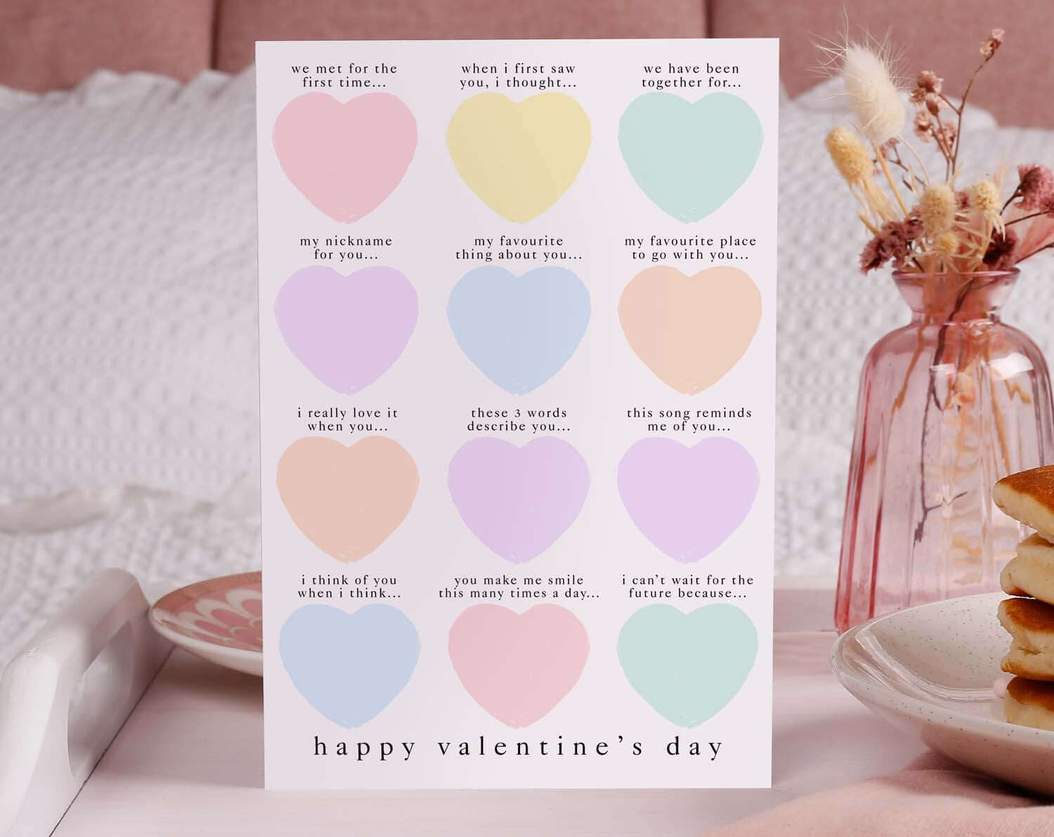 Fill In The Blanks Valentine Card. Greeting & Note Cards designed by Making Meadows
