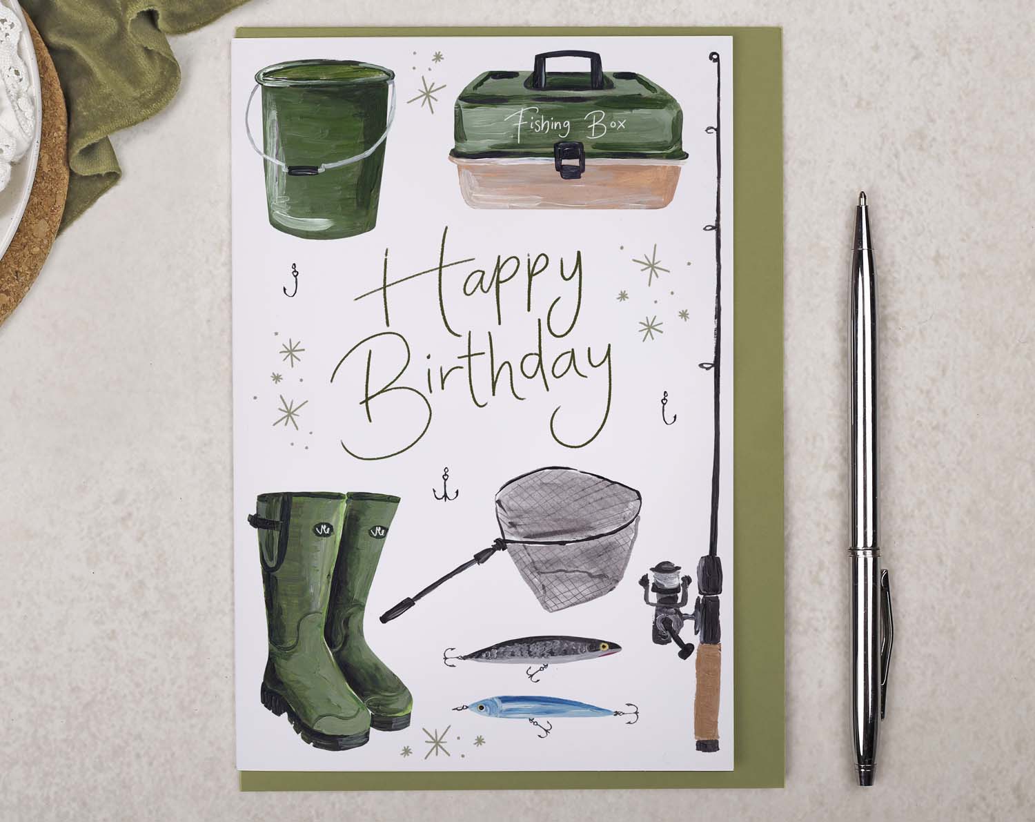Fishing Birthday Card. Greeting & Note Cards designed by Making Meadows