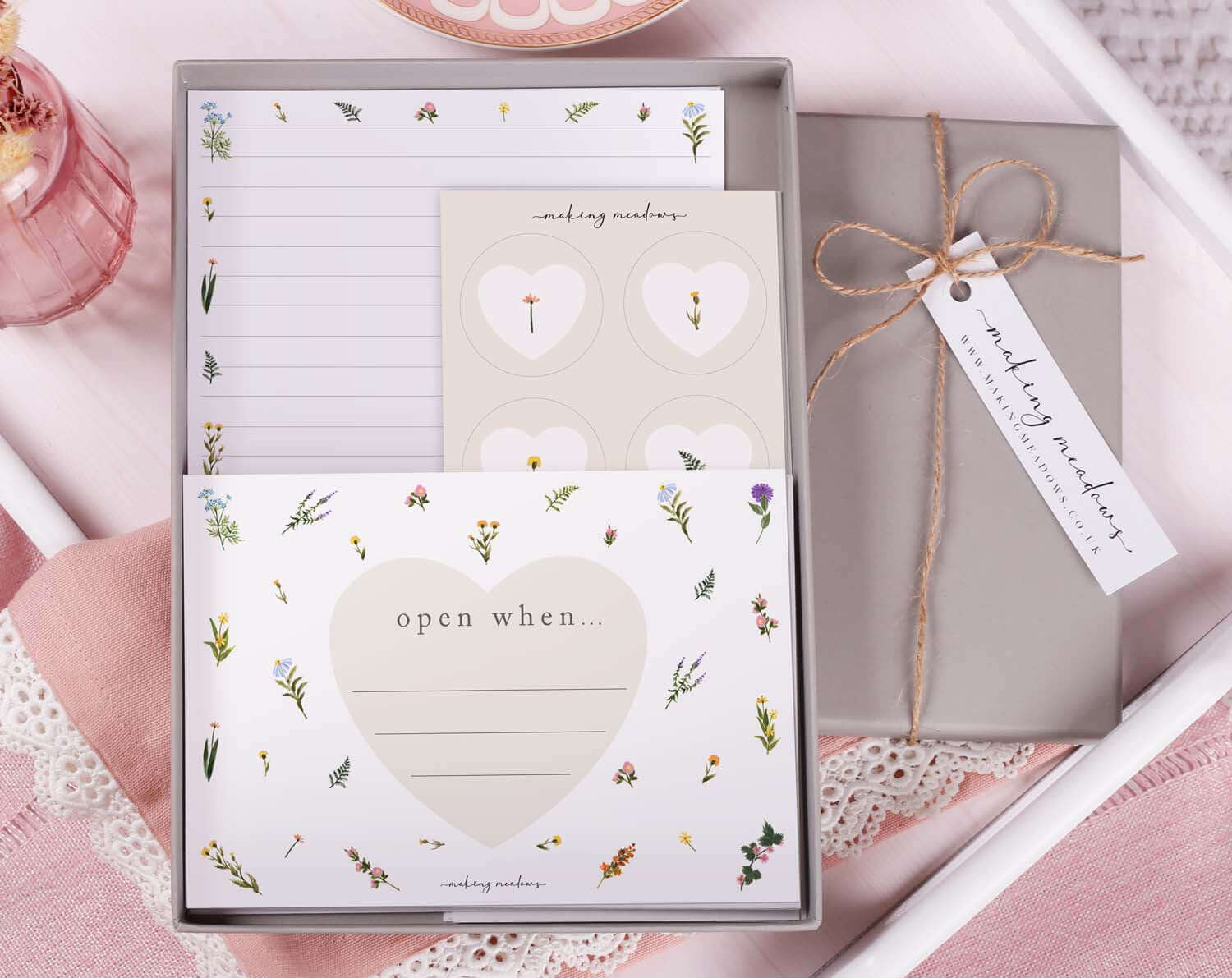 Floral Open When Envelopes. Stationery designed by Making Meadows