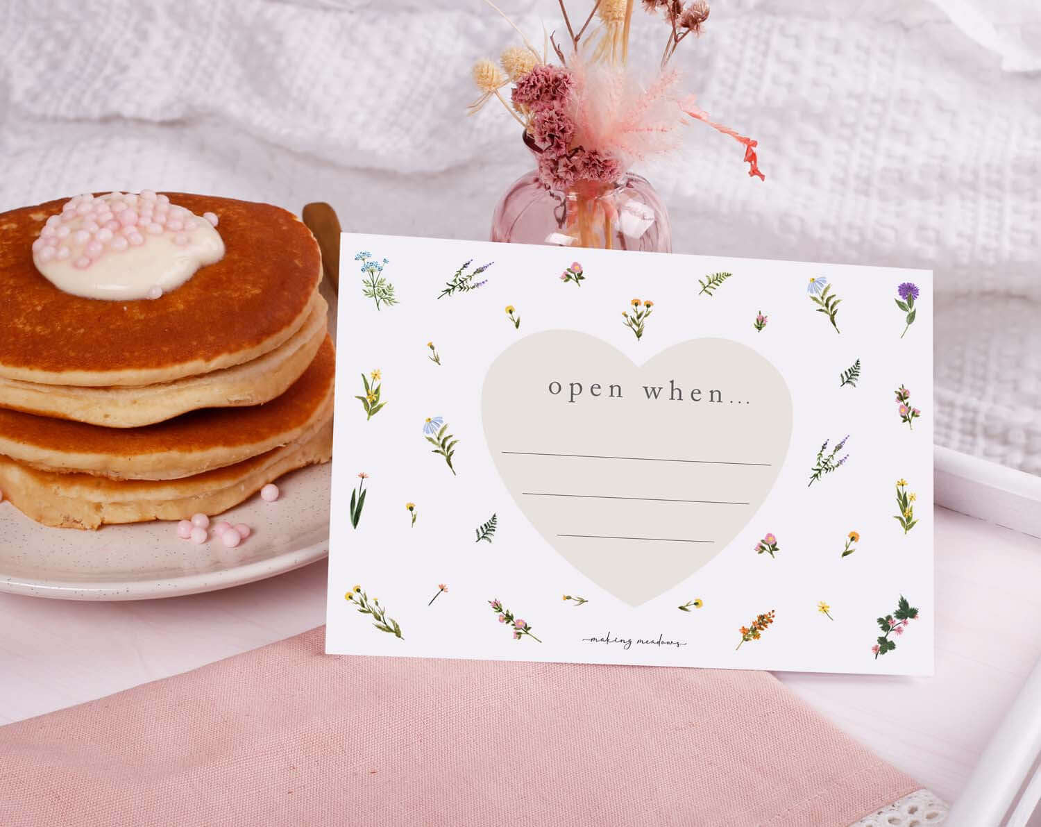 Floral Open When Envelopes. Stationery designed by Making Meadows