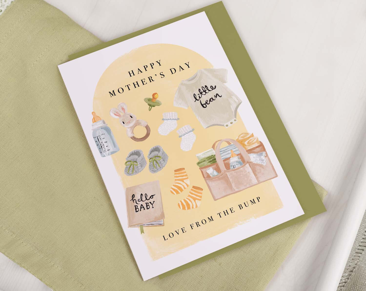 From Baby Bump Mother's Day Card. Greeting & Note Cards designed by Making Meadows