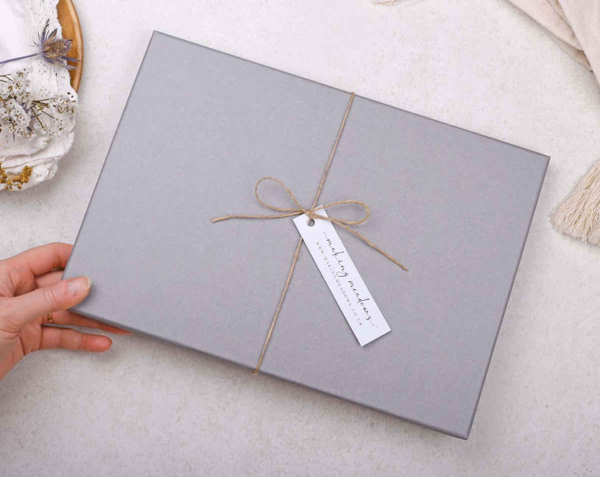 Premium Grey Gift Box for A4 Writing Paper & Stationery