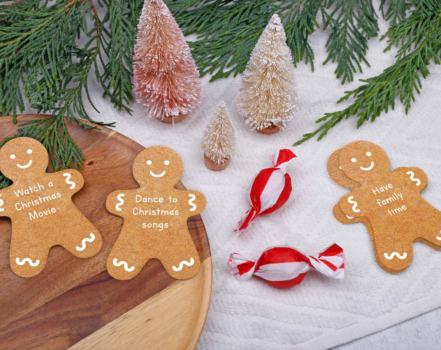 Gingerbread Activity Cards featuring festive Christmas activities for an advent calendar.