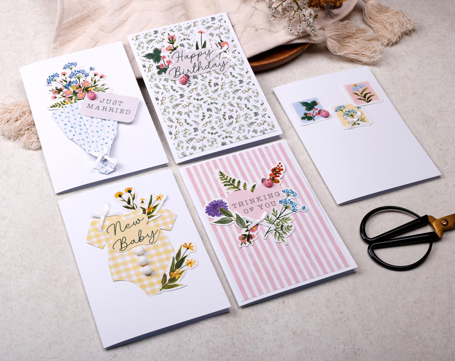 Floral Make Your Own Greeting Card Kit