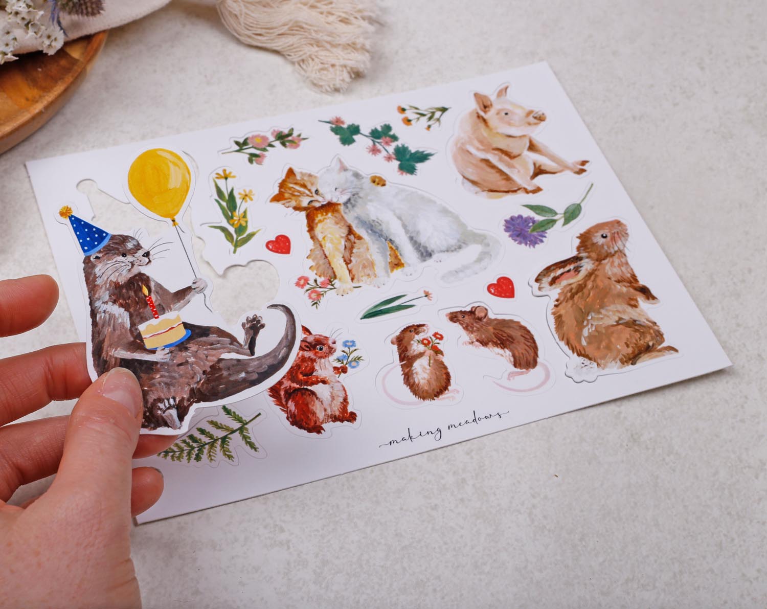 Animal Make Your Own Greeting Card Kit