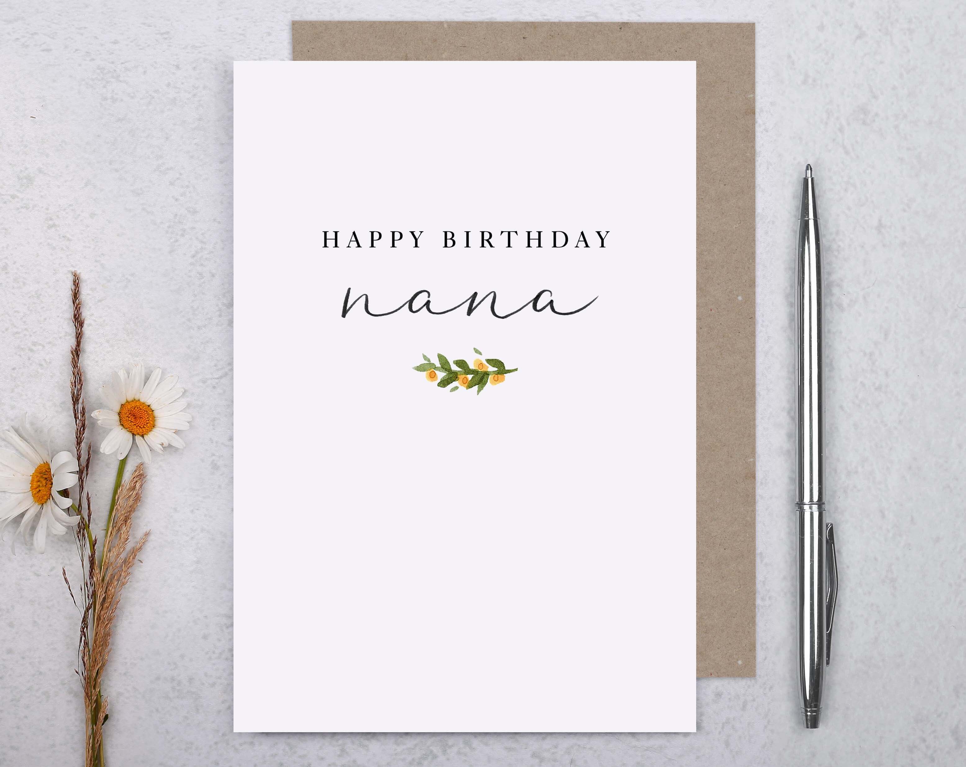 Happy Birthday Nana Card. Greeting & Note Cards designed by Making Meadows