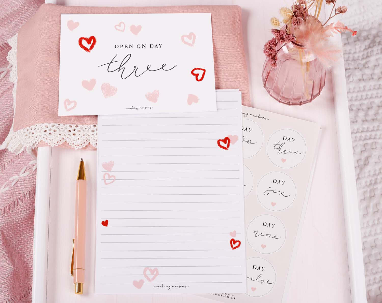 Heart Open When Envelopes. Stationery designed by Making Meadows