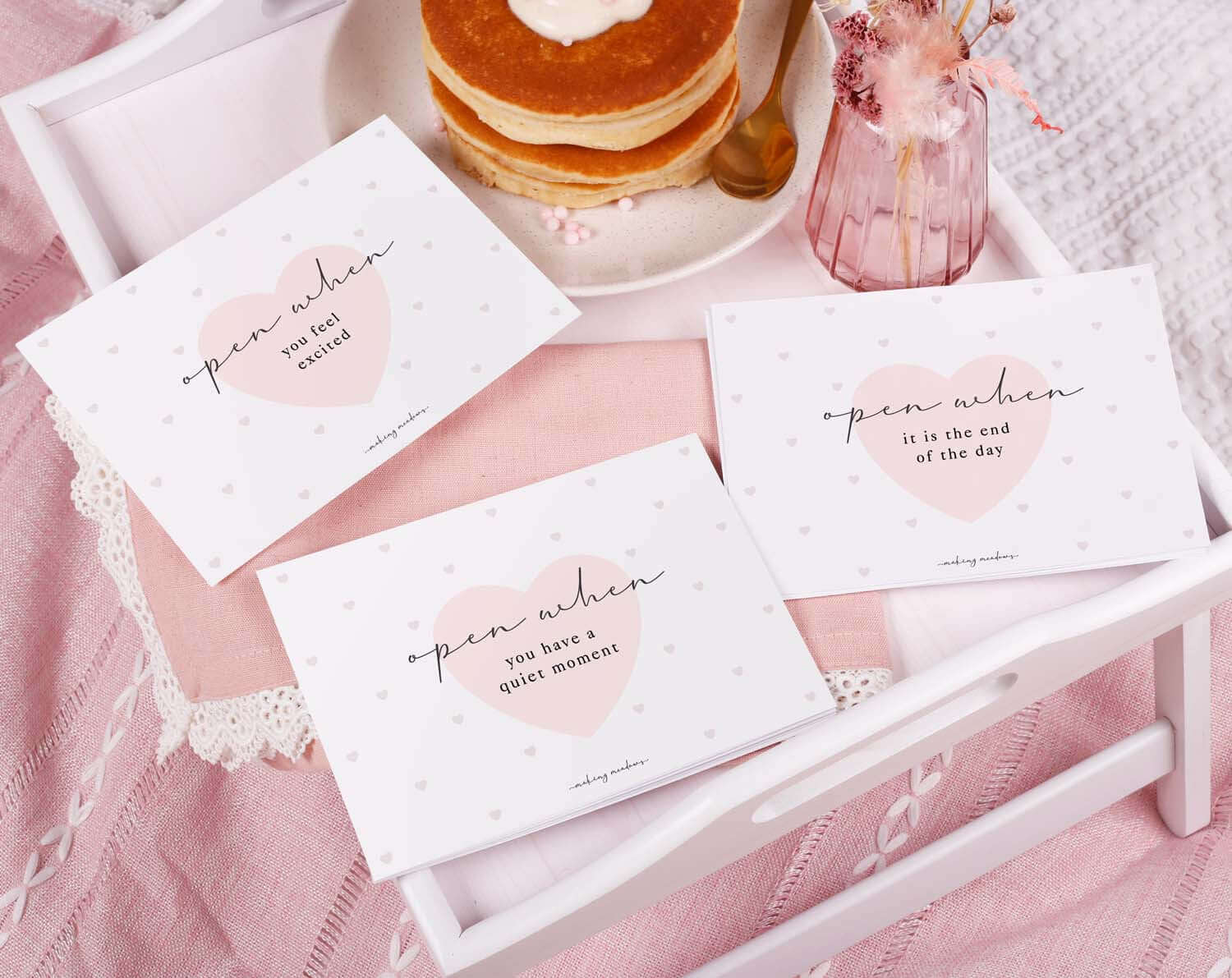 Heart Wedding Open When Envelopes. Stationery designed by Making Meadows