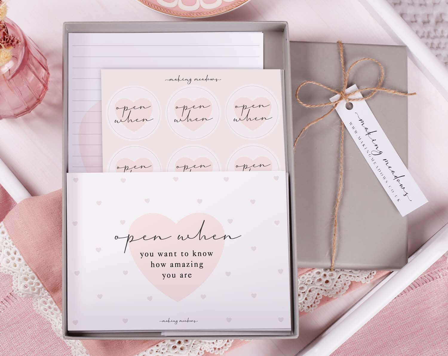 Heart Wedding Open When Envelopes. Stationery designed by Making Meadows