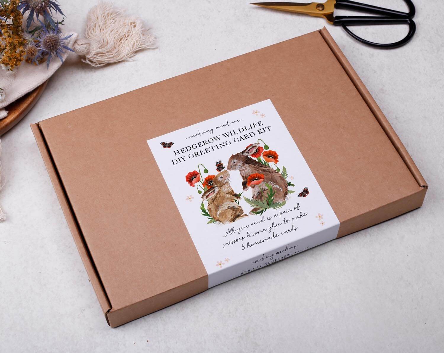 Hedgerow Make Your Own Greeting Card Kit. Craft Kits designed by Making Meadows