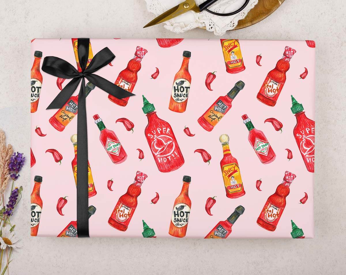 Hot Sauce Wrapping Paper