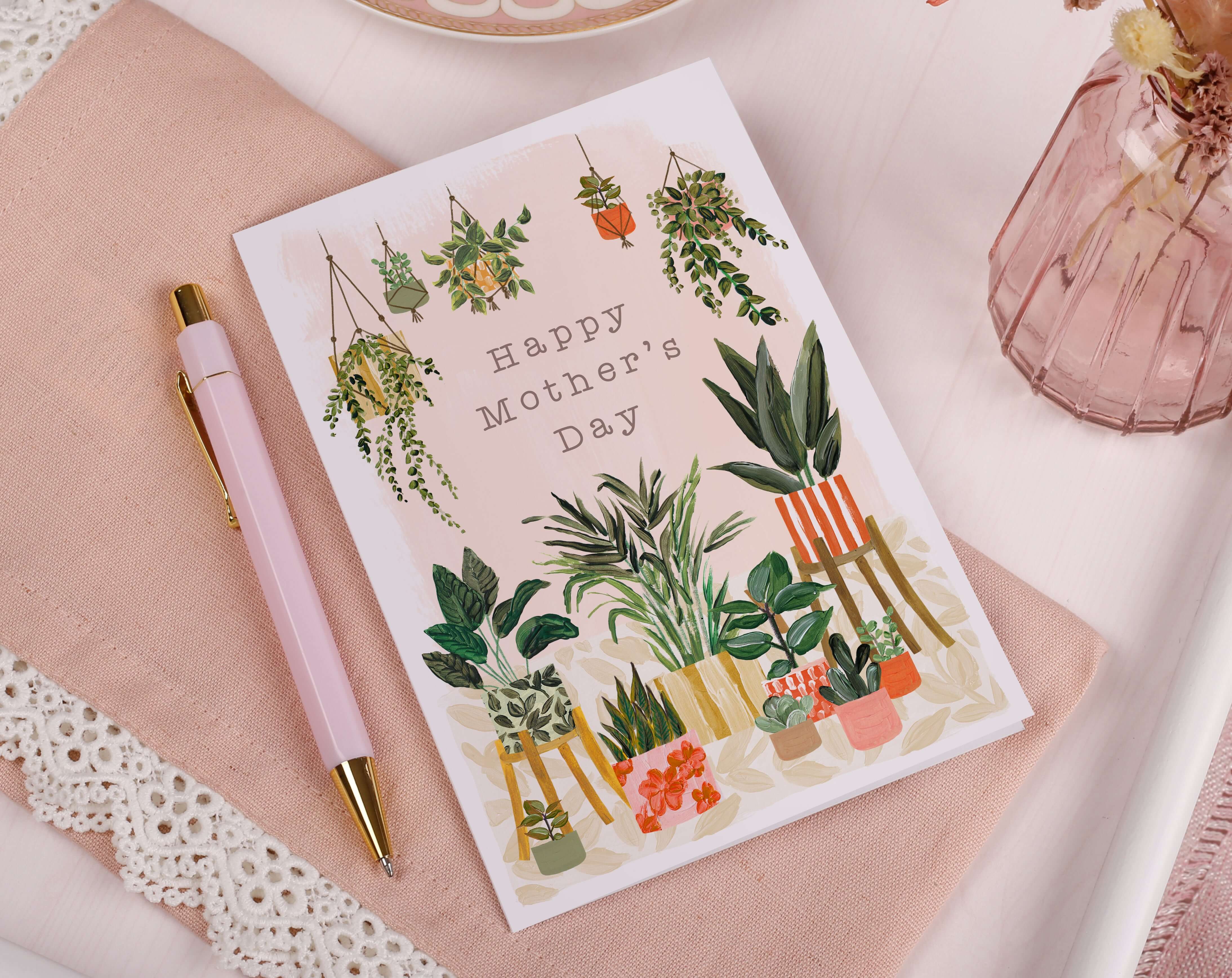 House Plant Mother's Day Card. Greeting & Note Cards designed by Making Meadows