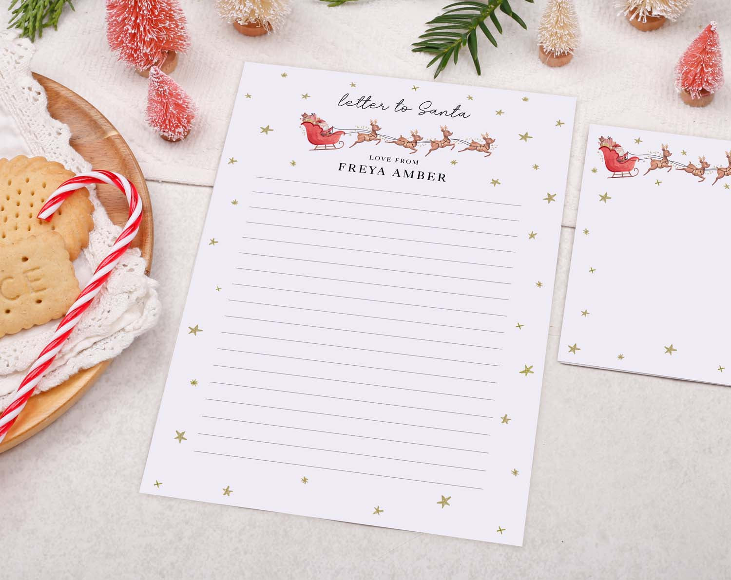 Sleigh Personalised Letter To Santa designed by Making Meadows