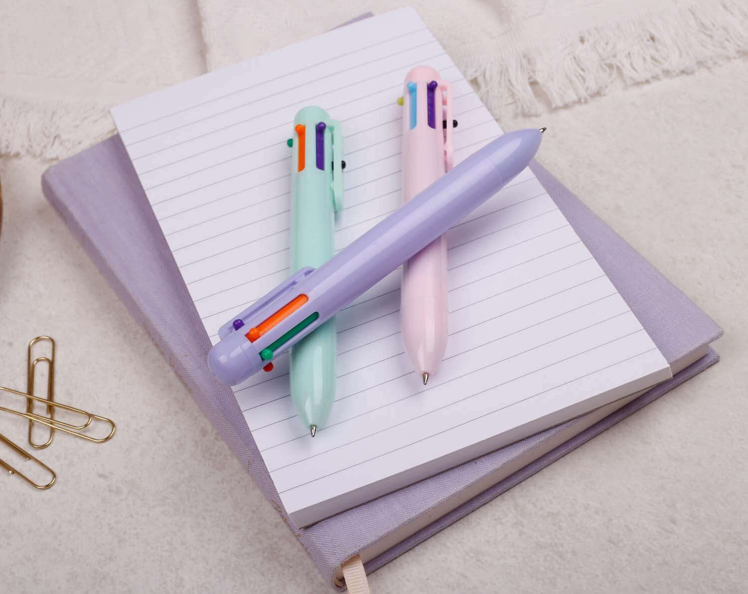 Lilac Multi 6 Colour Pen. Pens designed by Making Meadows