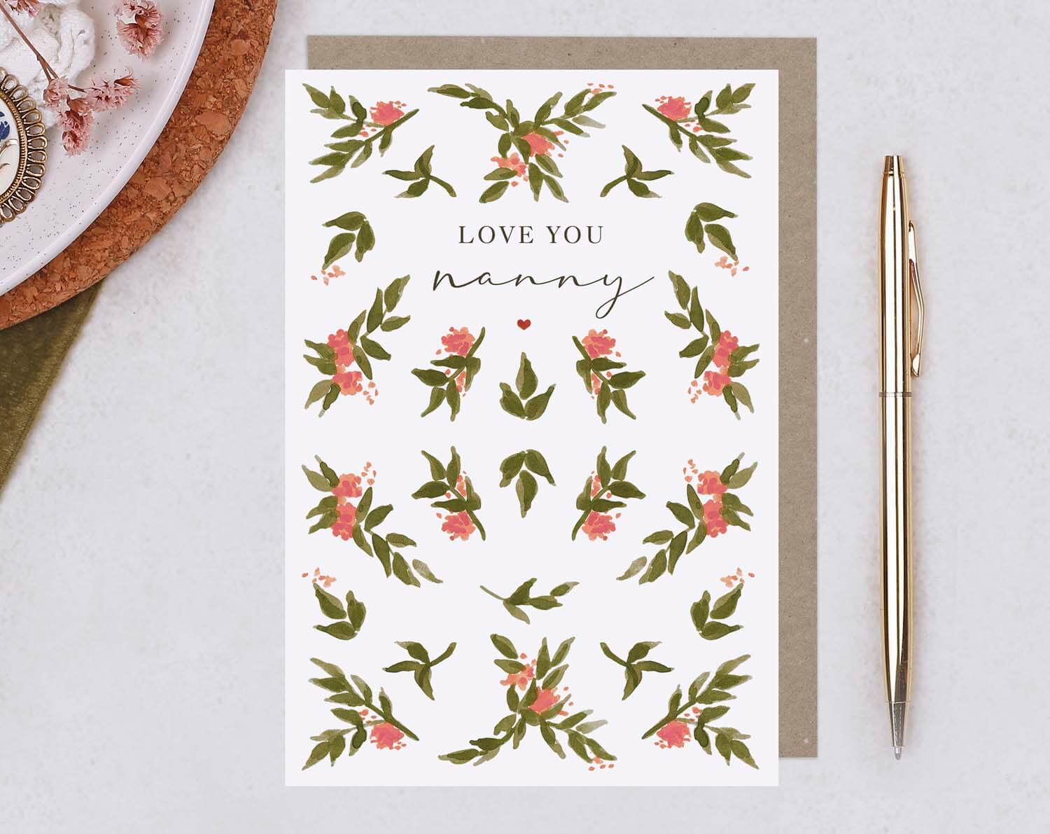Love you Nanny Card. Greeting & Note Cards designed by Making Meadows