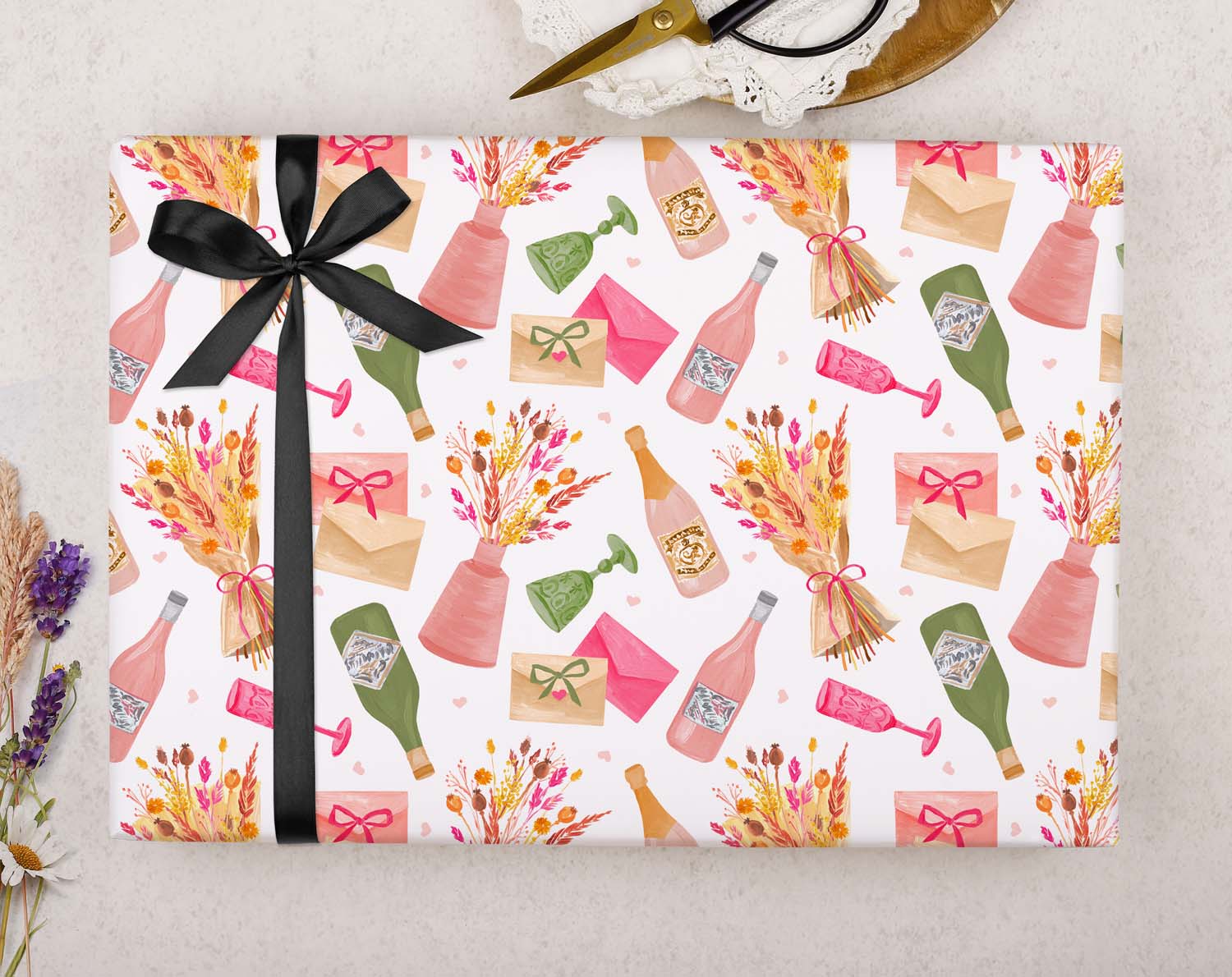 Wine Wrapping Paper