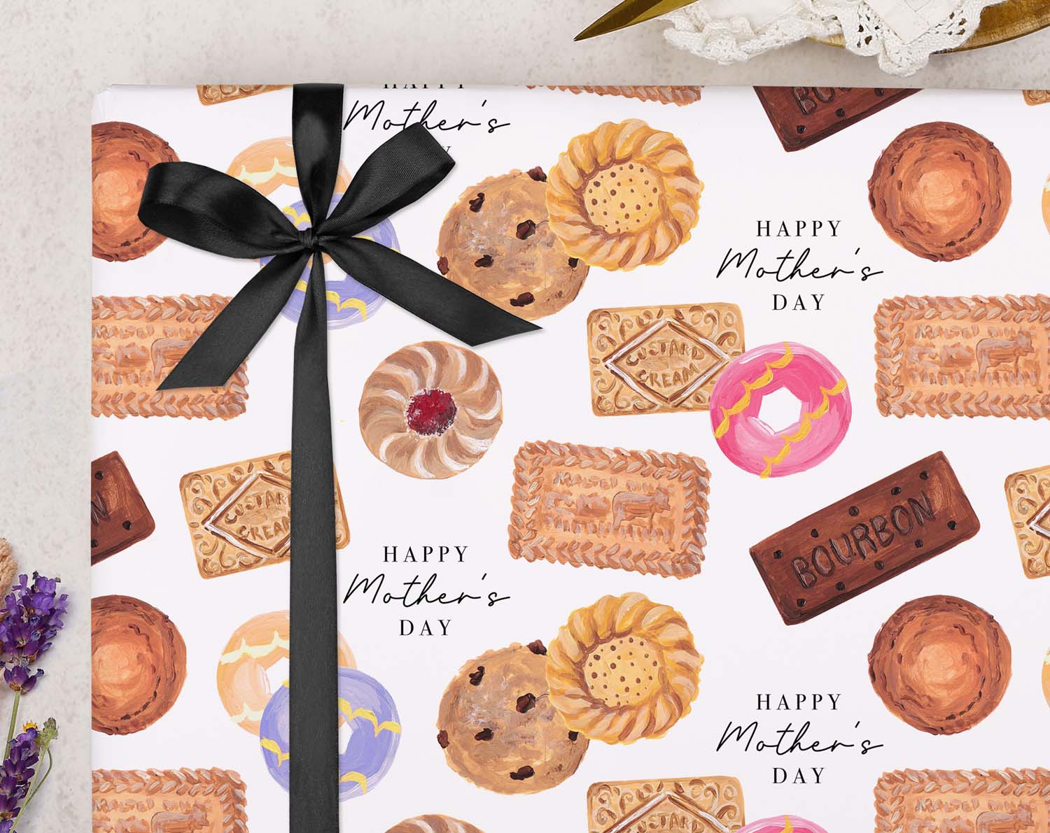 Biscuit Mothers Day Wrapping Paper