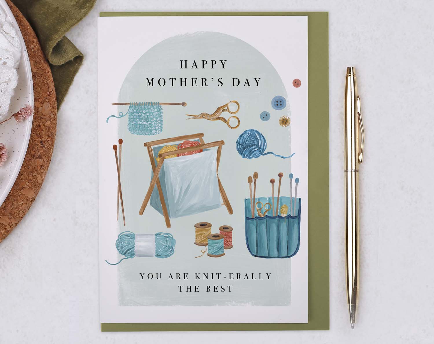 Knitting Mother's Day Card