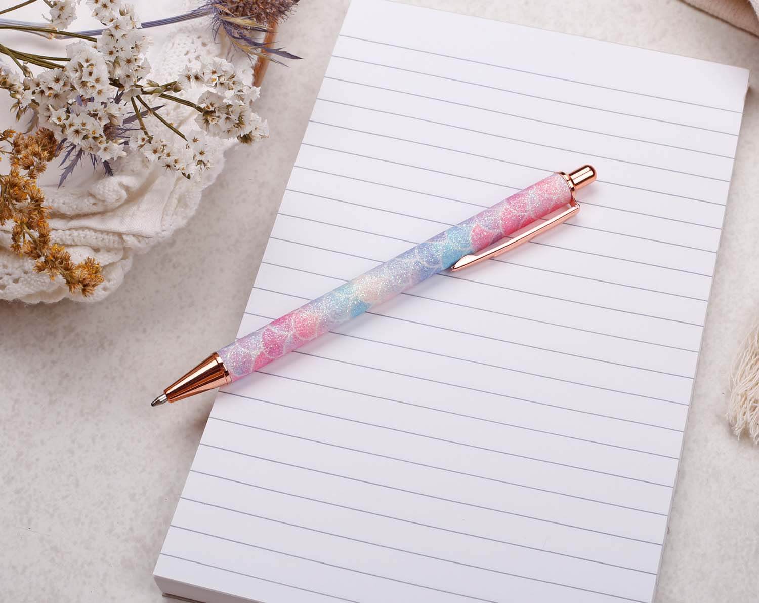 Multicoloured Mermaid Ballpoint Pen. Pens designed by Making Meadows