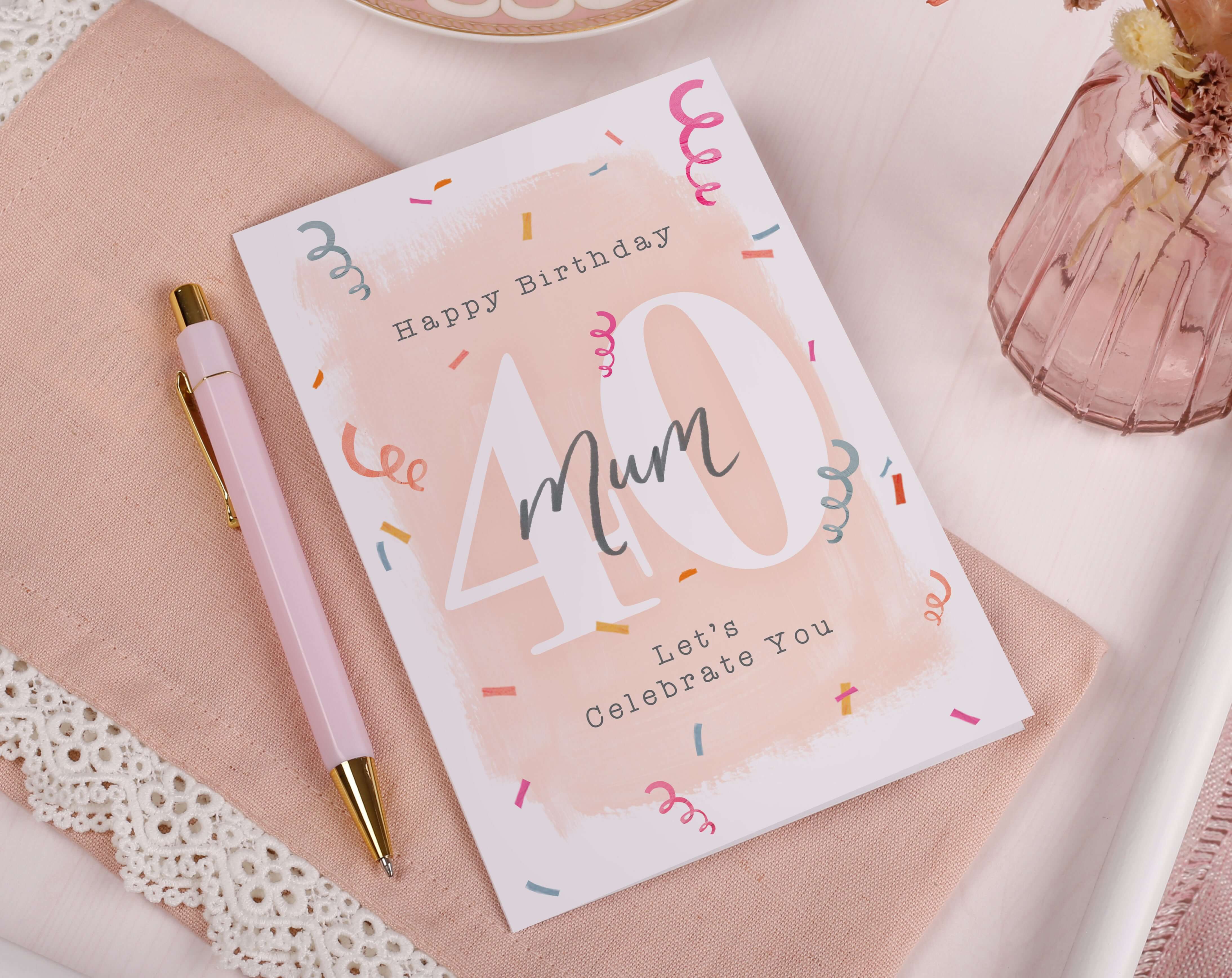 Mum 40th Birthday Card. Greeting & Note Cards designed by Making Meadows