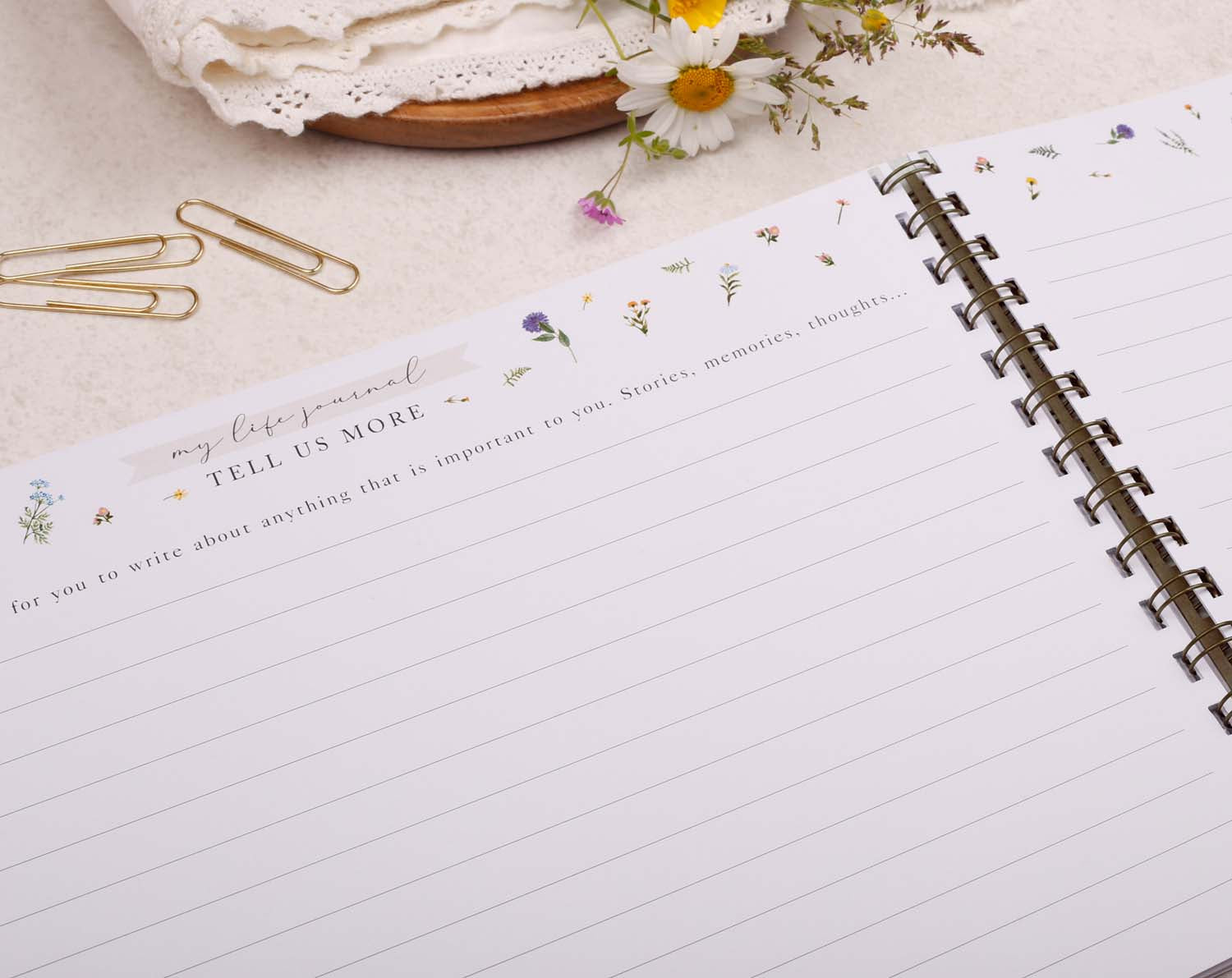 Mum Life Journal of My Story, Heirloom Keepsake Journal with Question Prompts