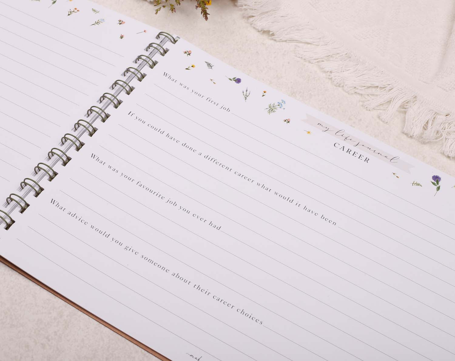 Mum Life Journal of My Story, Heirloom Keepsake Journal with Question Prompts
