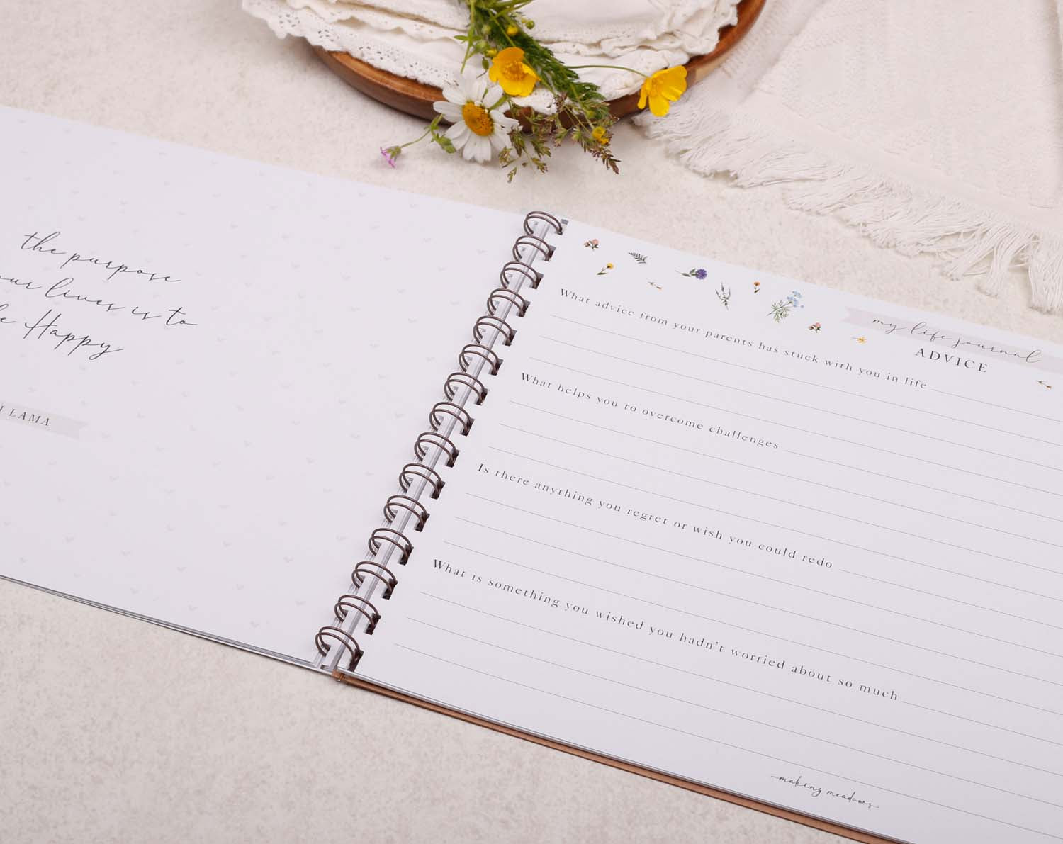 Mum Life Journal of My Story, Heirloom Keepsake Journal with Question Prompts