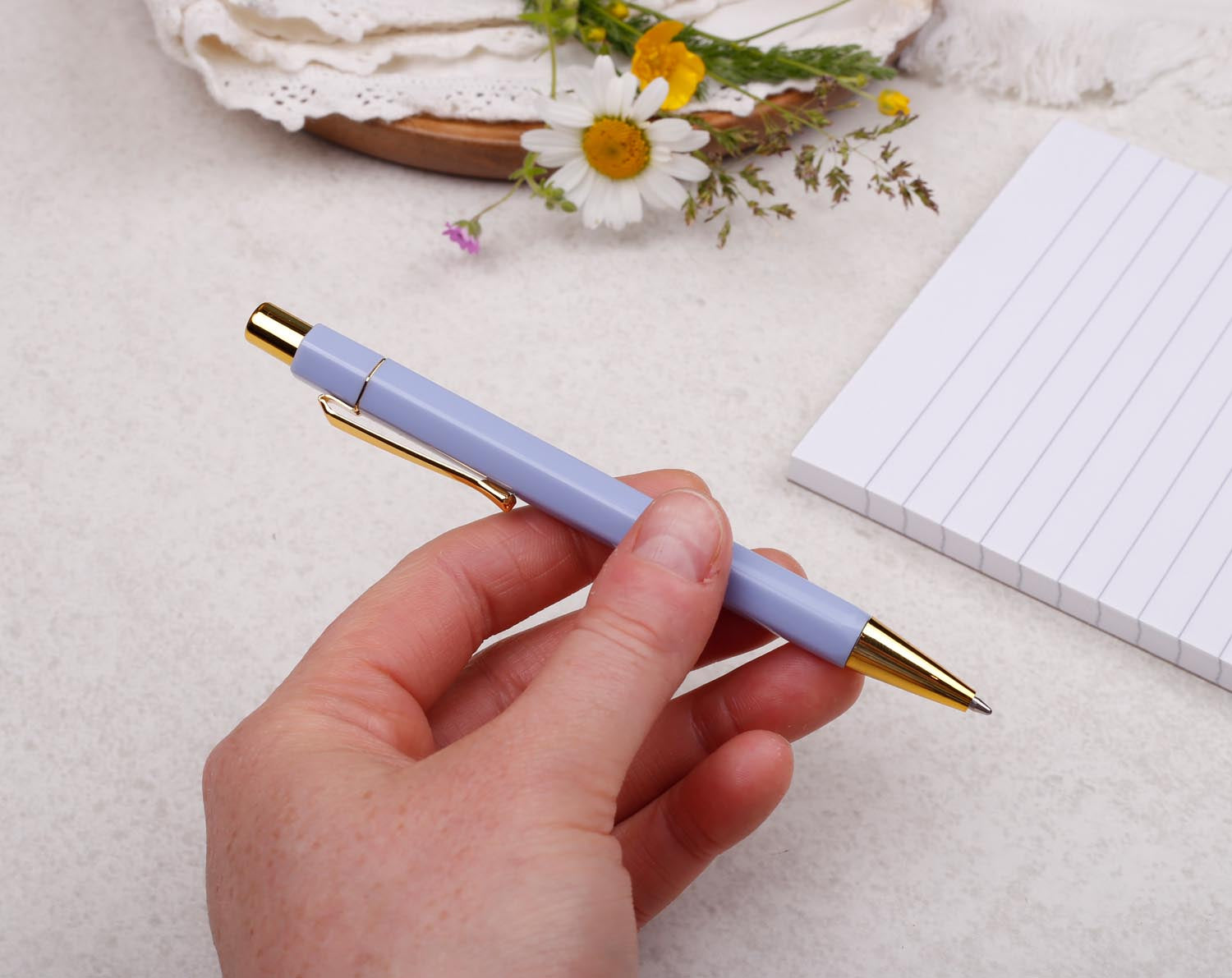 Lilac & Gold Ballpoint Pen