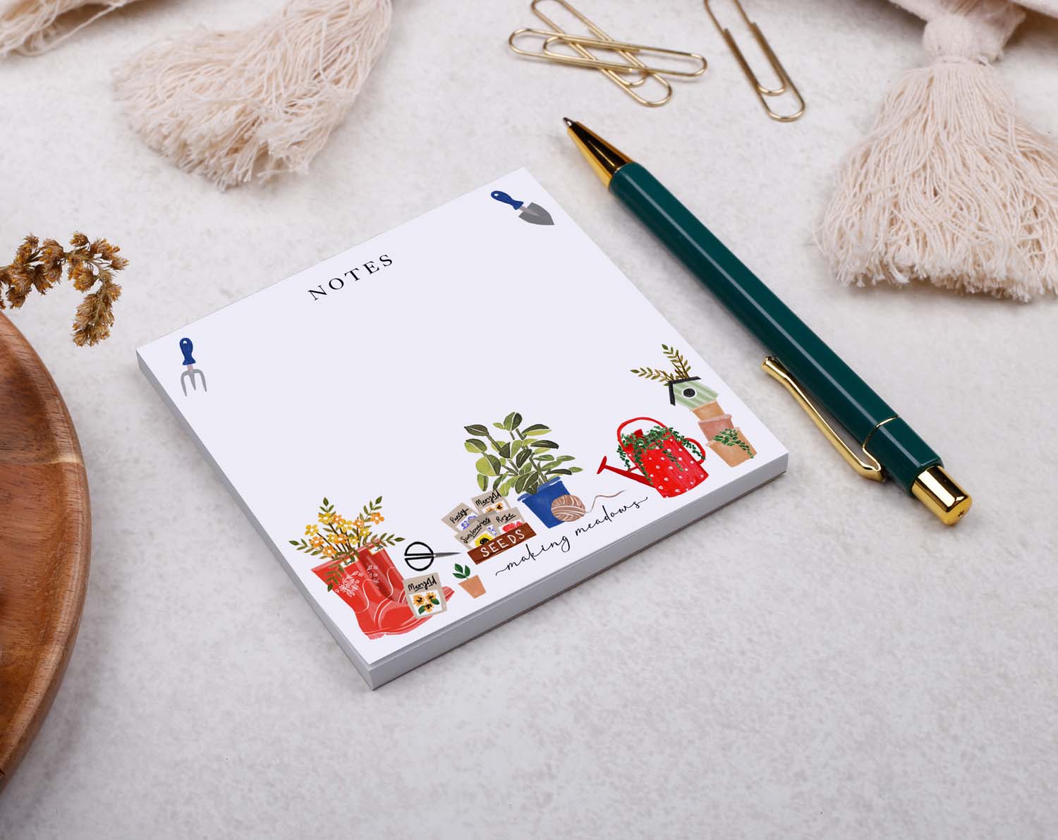Gardening Memo Pad Block