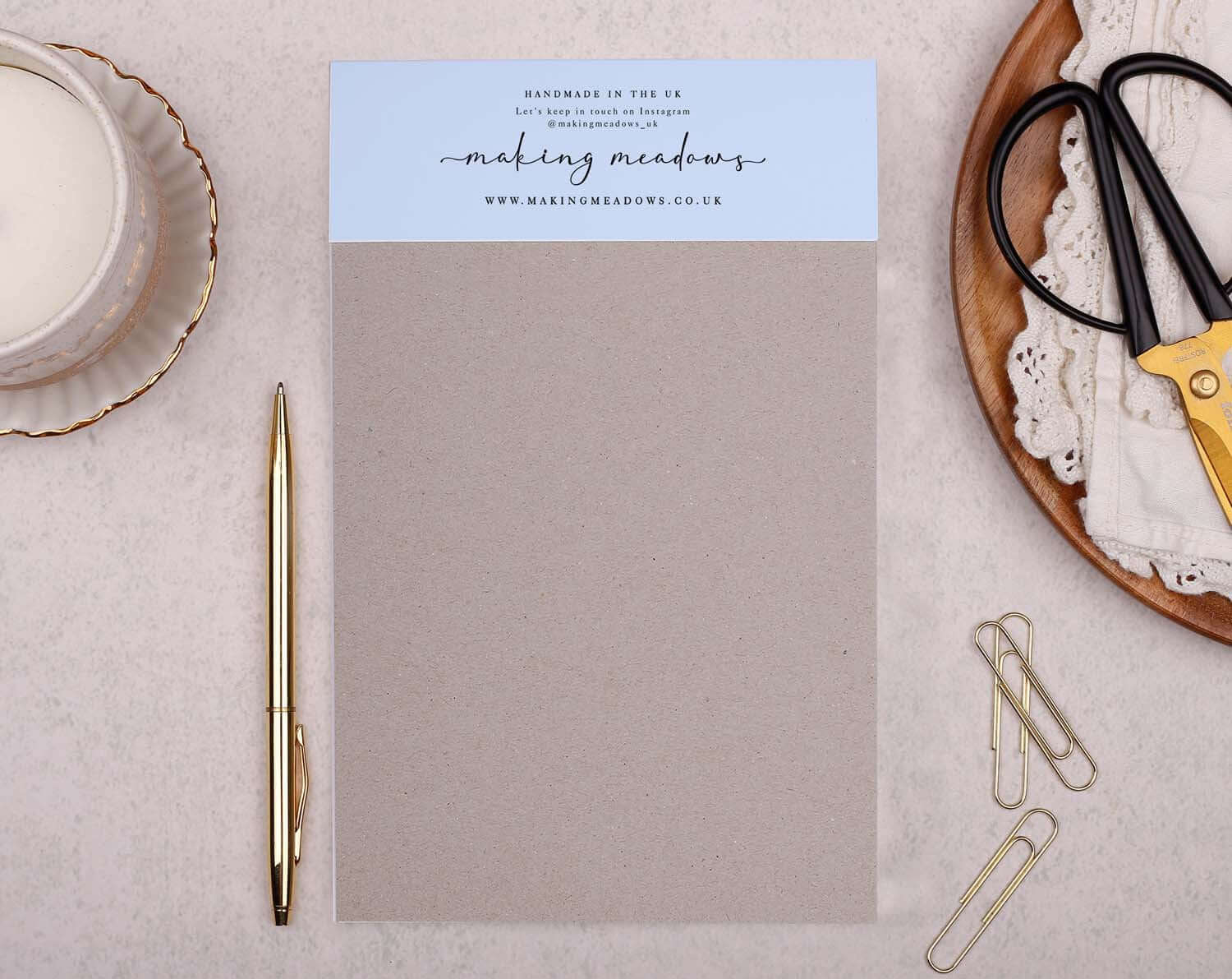 Personalised Blue Cowboy Notebook. Notebooks & Notepads designed by Making Meadows