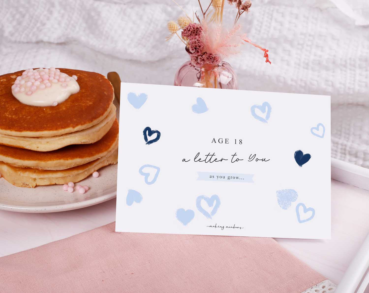 Personalised Blue Heart Letter To Our Son perfect for keeping memories and gifting to new parents
