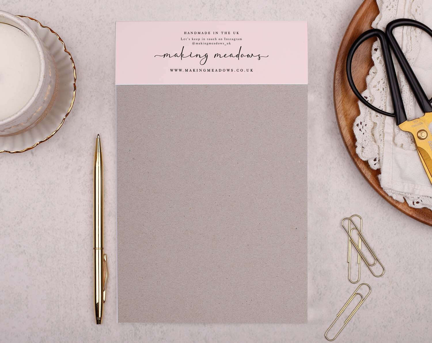 Personalised Pink Cowgirl Notebook. Notebooks & Notepads designed by Making Meadows