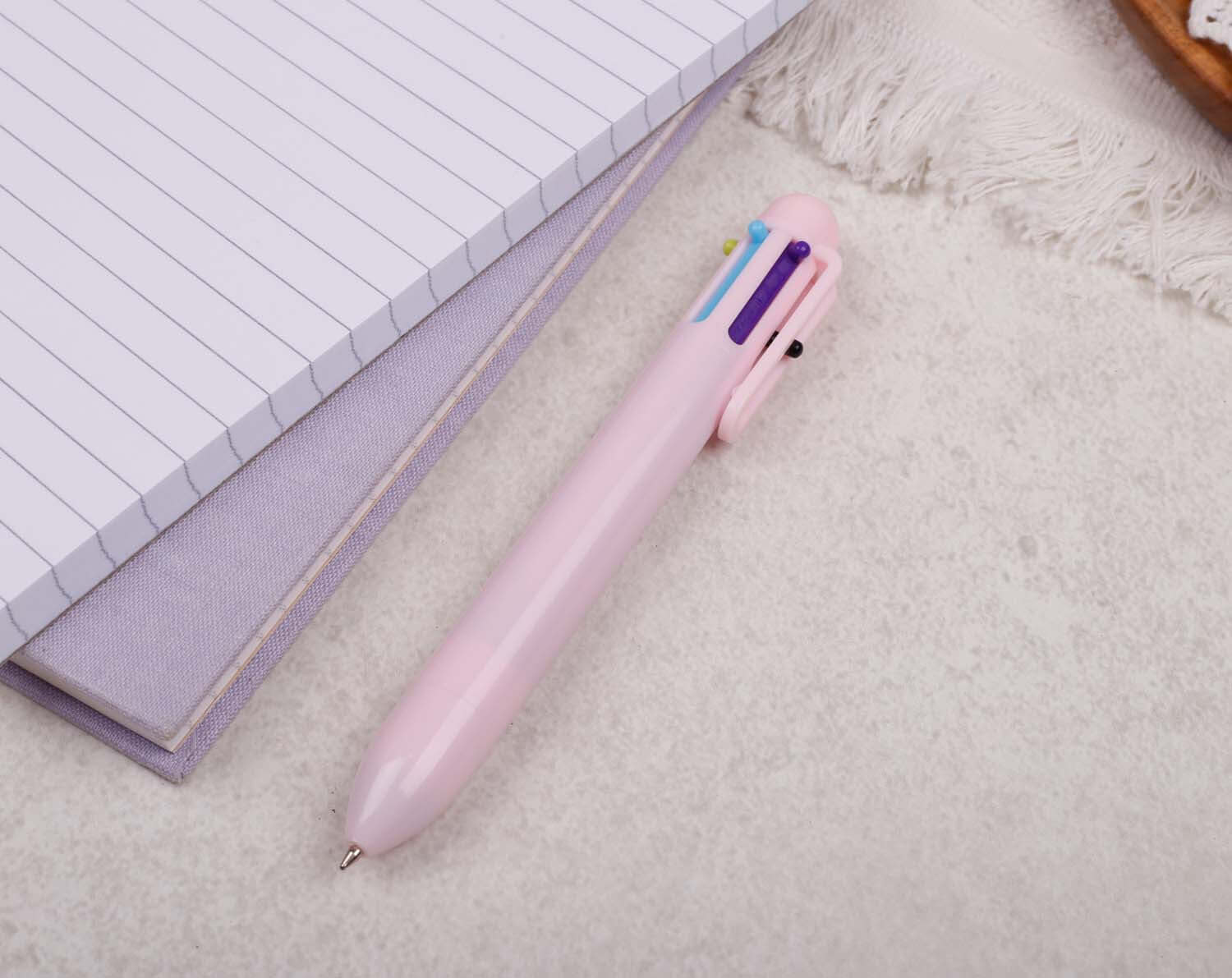 Pink Multi 6 Colour Pen. Pens designed by Making Meadows