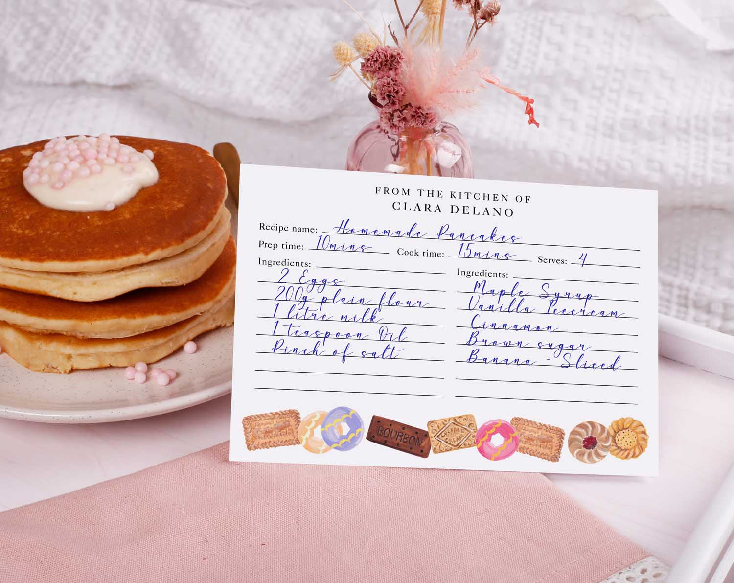 Biscuit Recipe Cards Gift Set