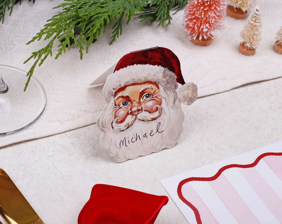 Christmas Place Card - Santa Place Cards For Table Decoration – Making ...