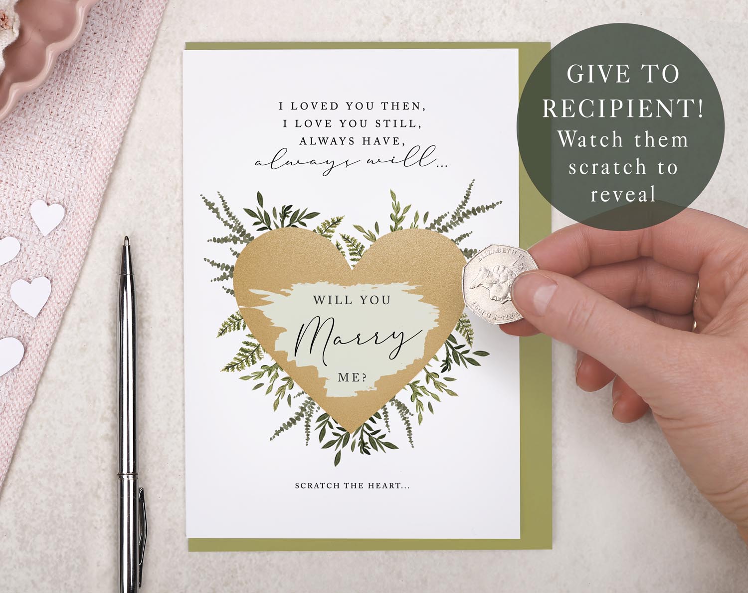 Botanical Poem Will You Marry Me Card