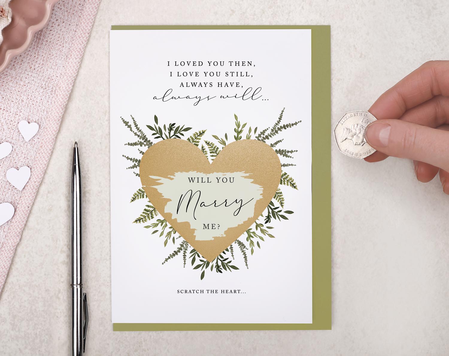 Botanical Poem Will You Marry Me Card