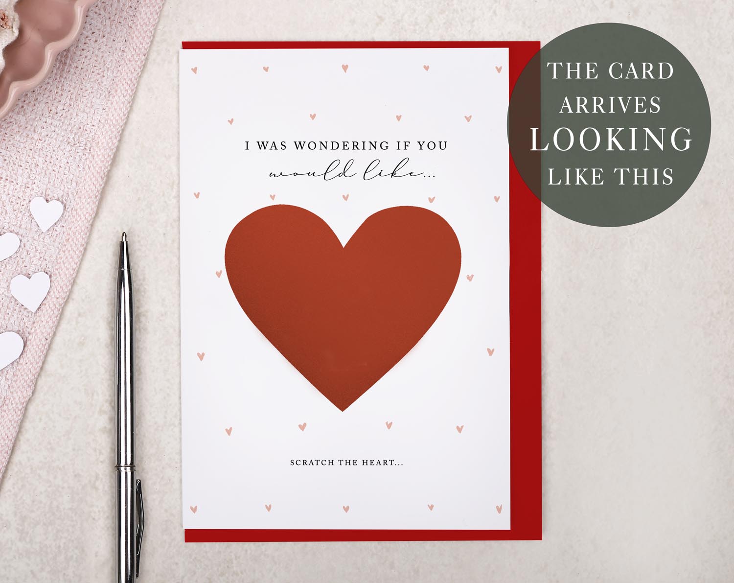 Heart Will You Be My Boyfriend Scratch To Reveal Greeting Card