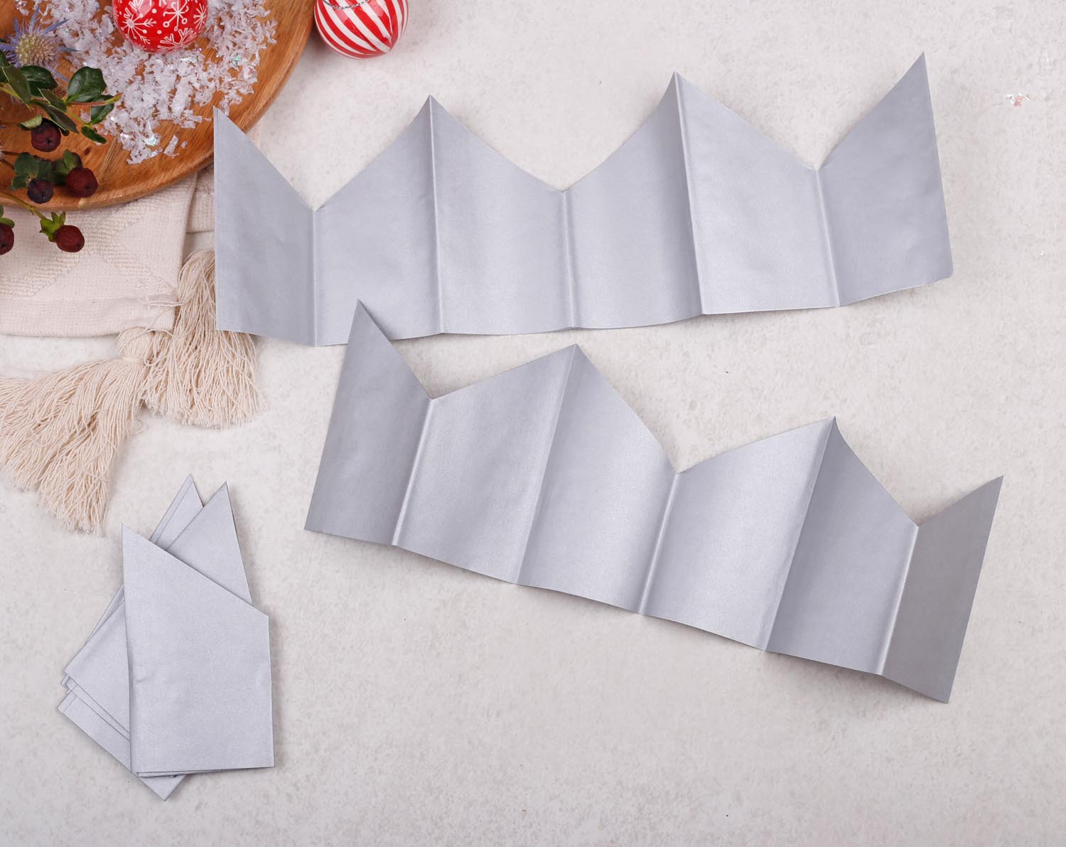 Silver Christmas Cracker Party Hats