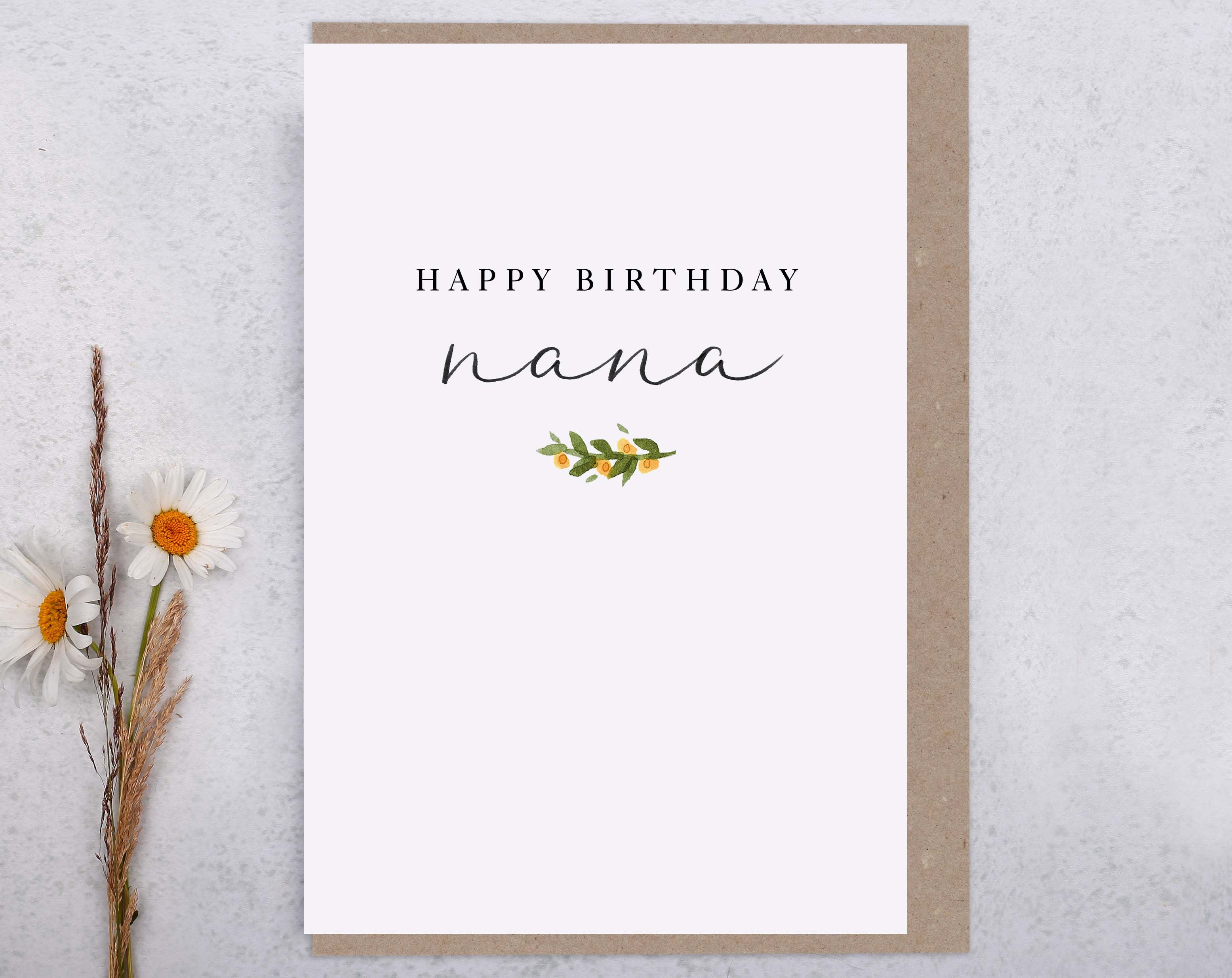 Happy Birthday Nana Card