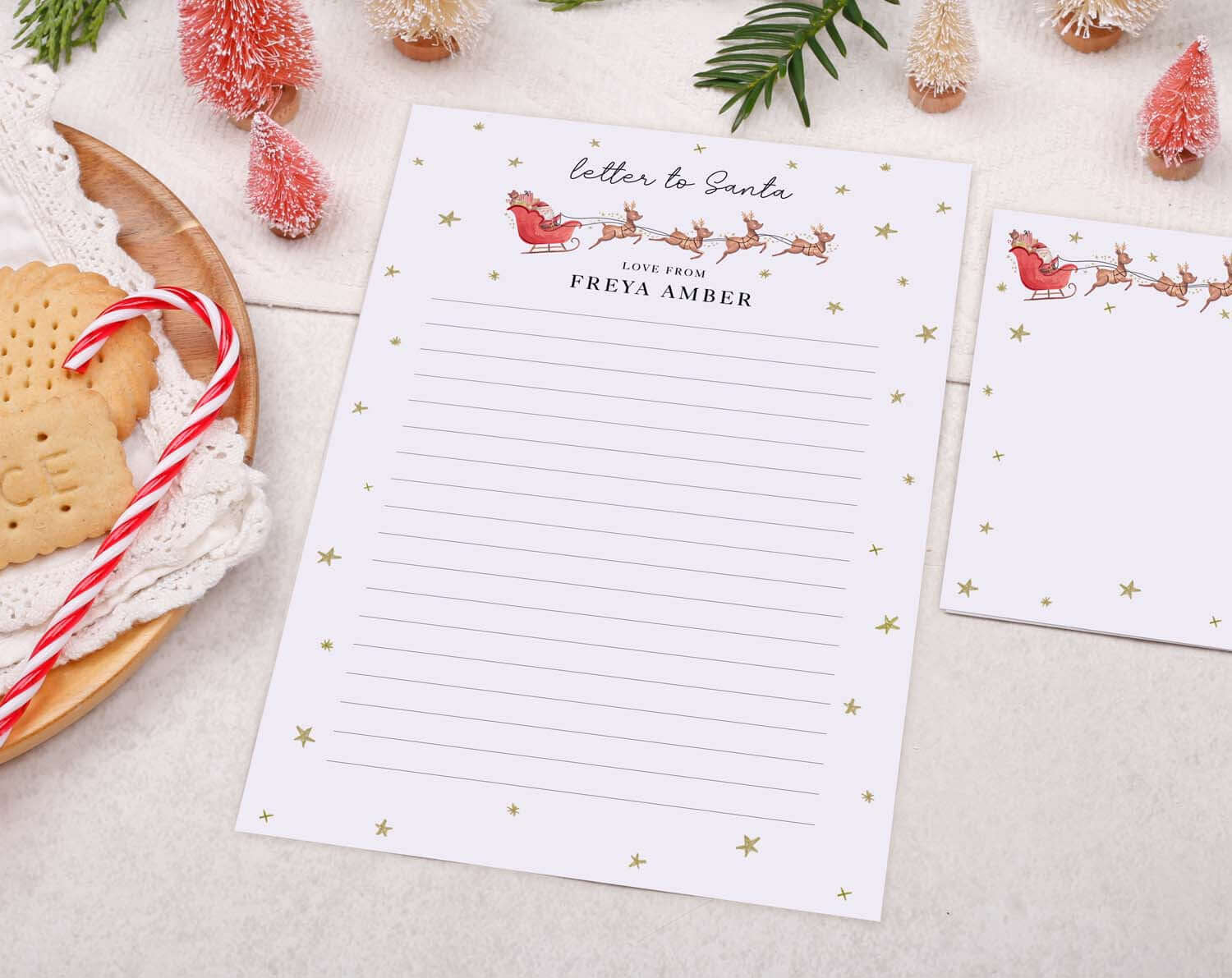 Sleigh Personalised Letter To Santa designed by Making Meadows