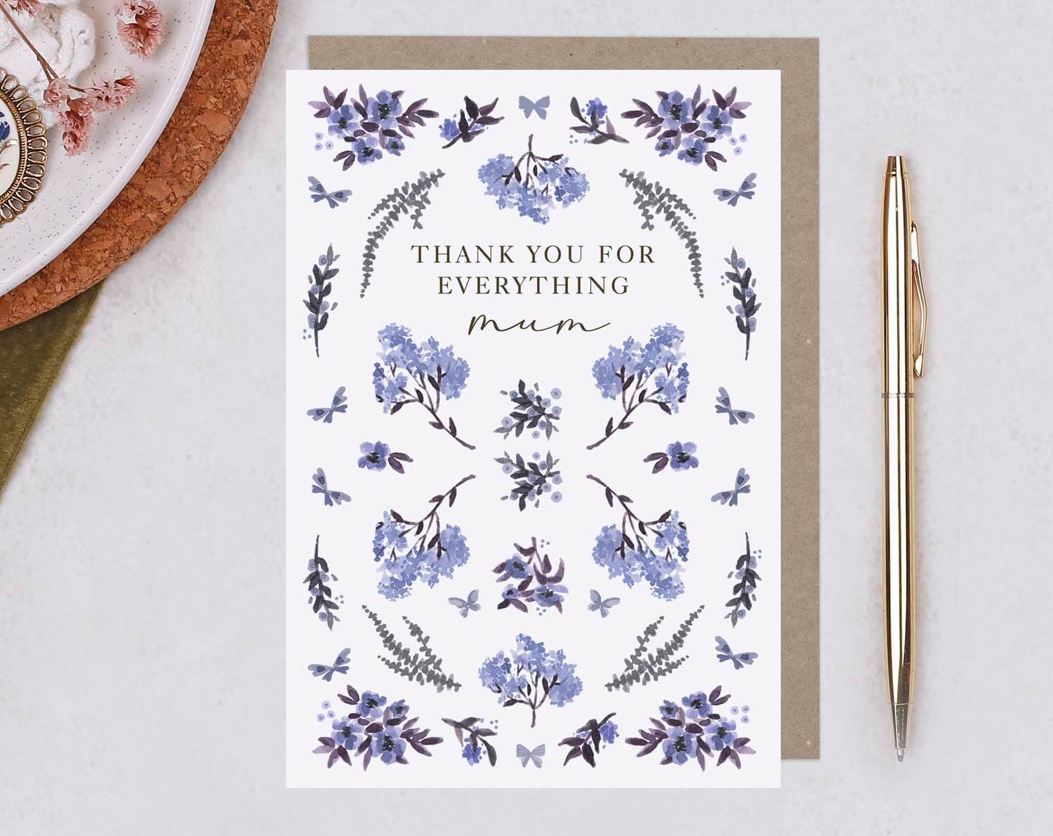 Thank You Mum Card. Greeting & Note Cards designed by Making Meadows