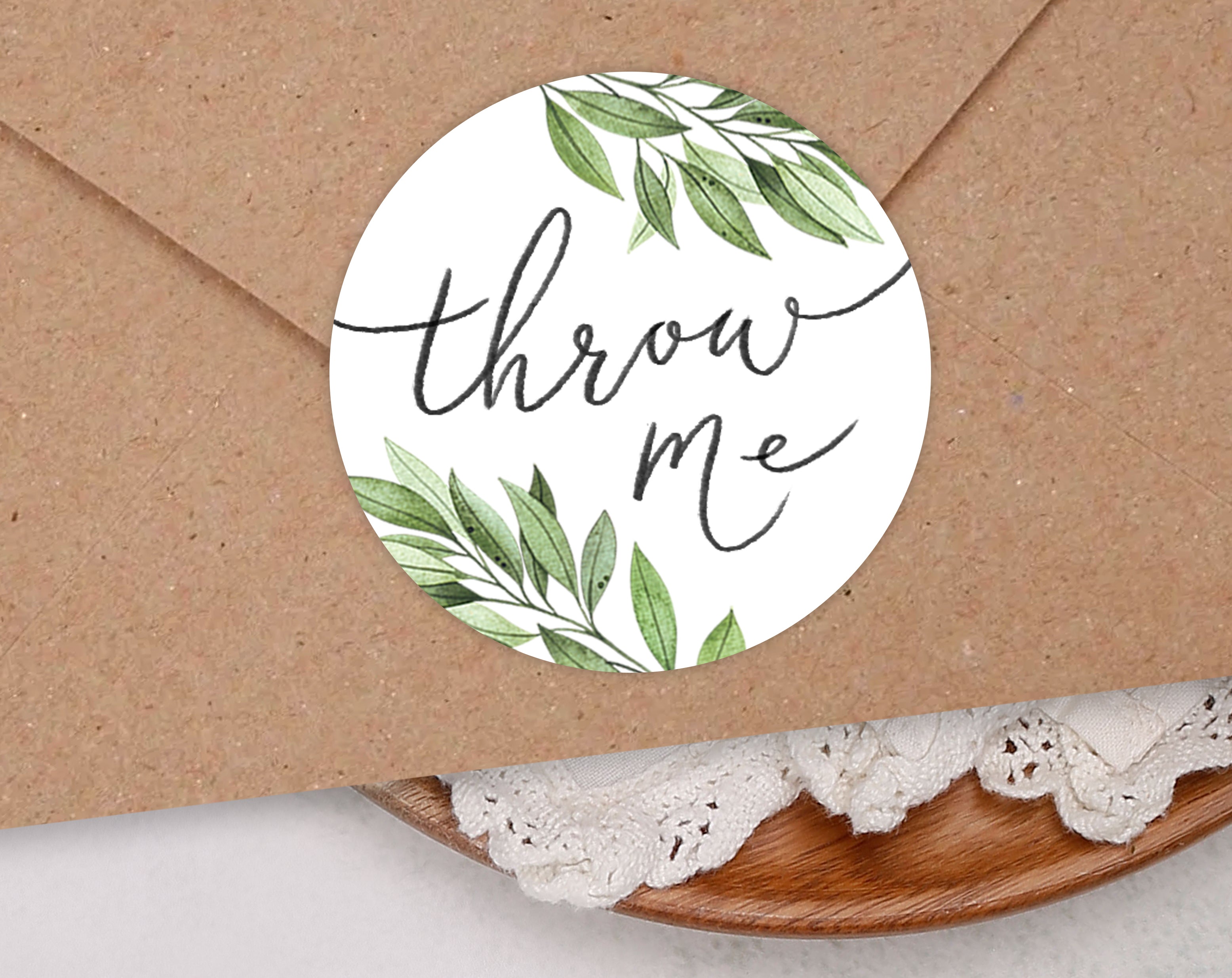 'Throw Me' Botanical Confetti Sticker Sheet