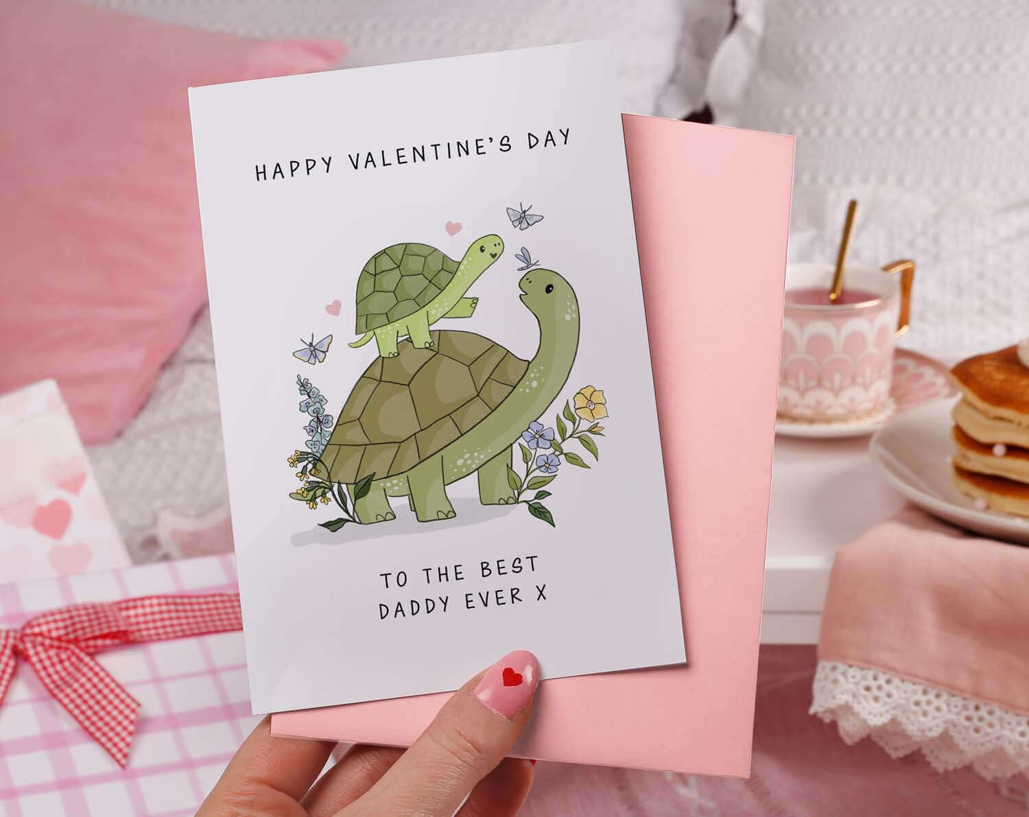 Turtle Valentines Card For Daddy